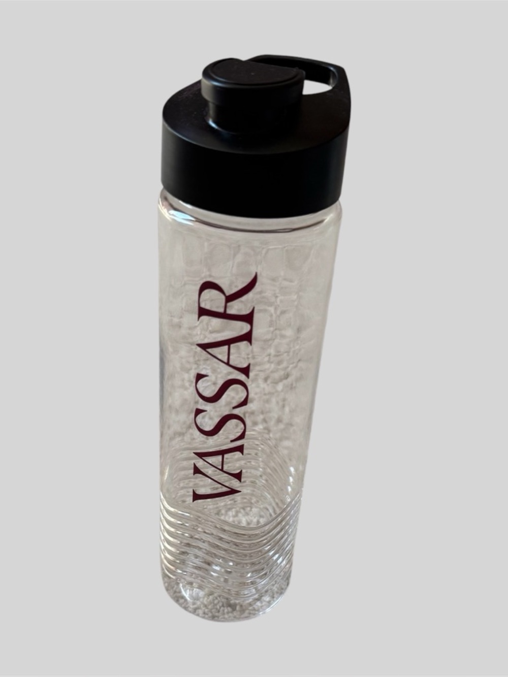 New Vassar College Clear Plastic Water Bottle